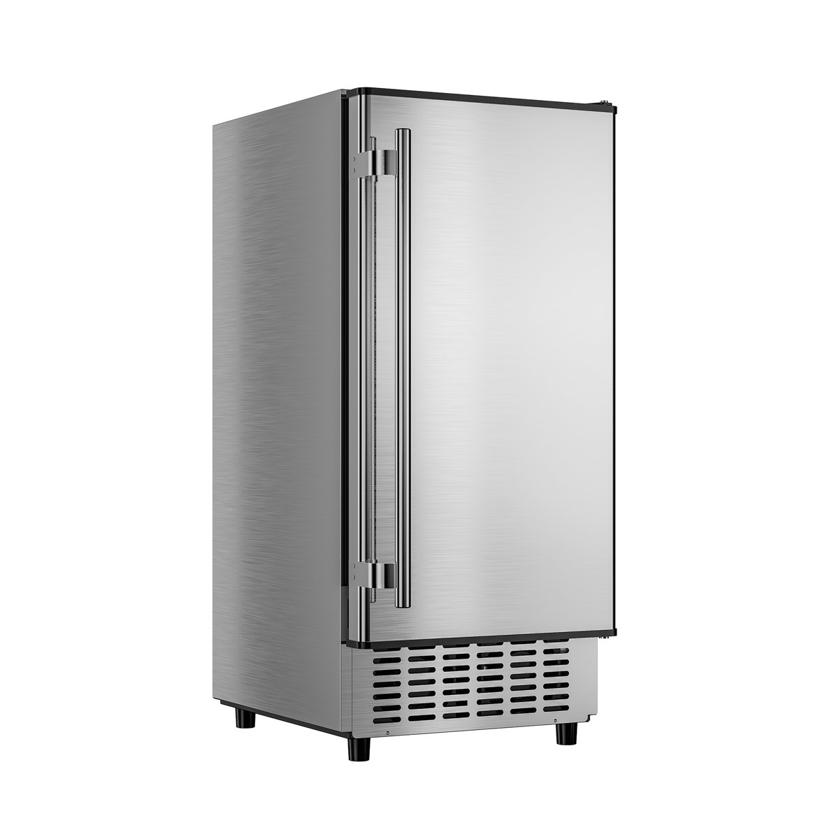 Coolake 15" 80lbs/day Under Counter Ice Maker Built-in Freestanding Ice Machine With 25lbs Storage Bin In Stainless Steel — FIN-0016538 | Fridge.com