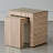 Sienna Nesting End Table-Walnut/Bone-Lg