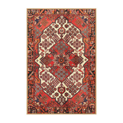 Tapis rouge à motif sud-ouest