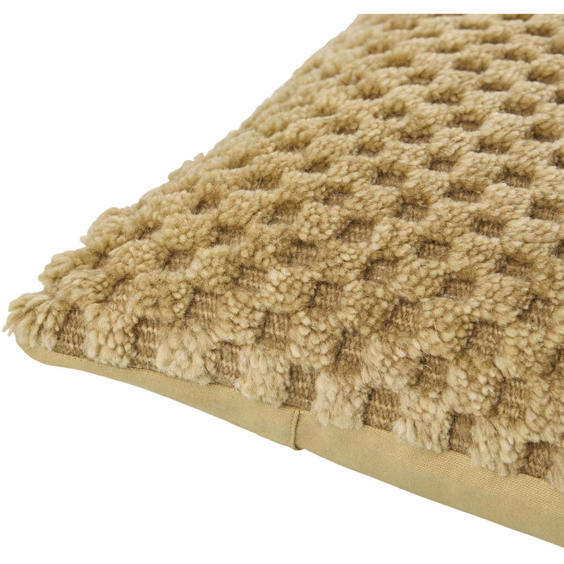 Coussin Novoli, Tanné, Carré 18 po, Duvet de canard