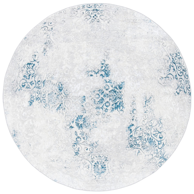 Goffe Orchard Performance Oriental Rug, Round 6'7"
