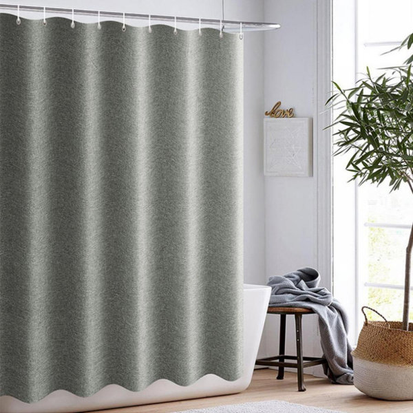 Latitude Run® Shower Curtain with Hooks Included | Wayfair