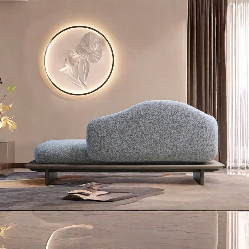 Comfortable High-Density Foam Chaise, Left Hand Facing