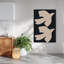 Doves In Flight Elegant Minimalist Peaceful Bird Nature Wall Art Print 1 Piece Wrapped Canvas Wall Art-2046699804