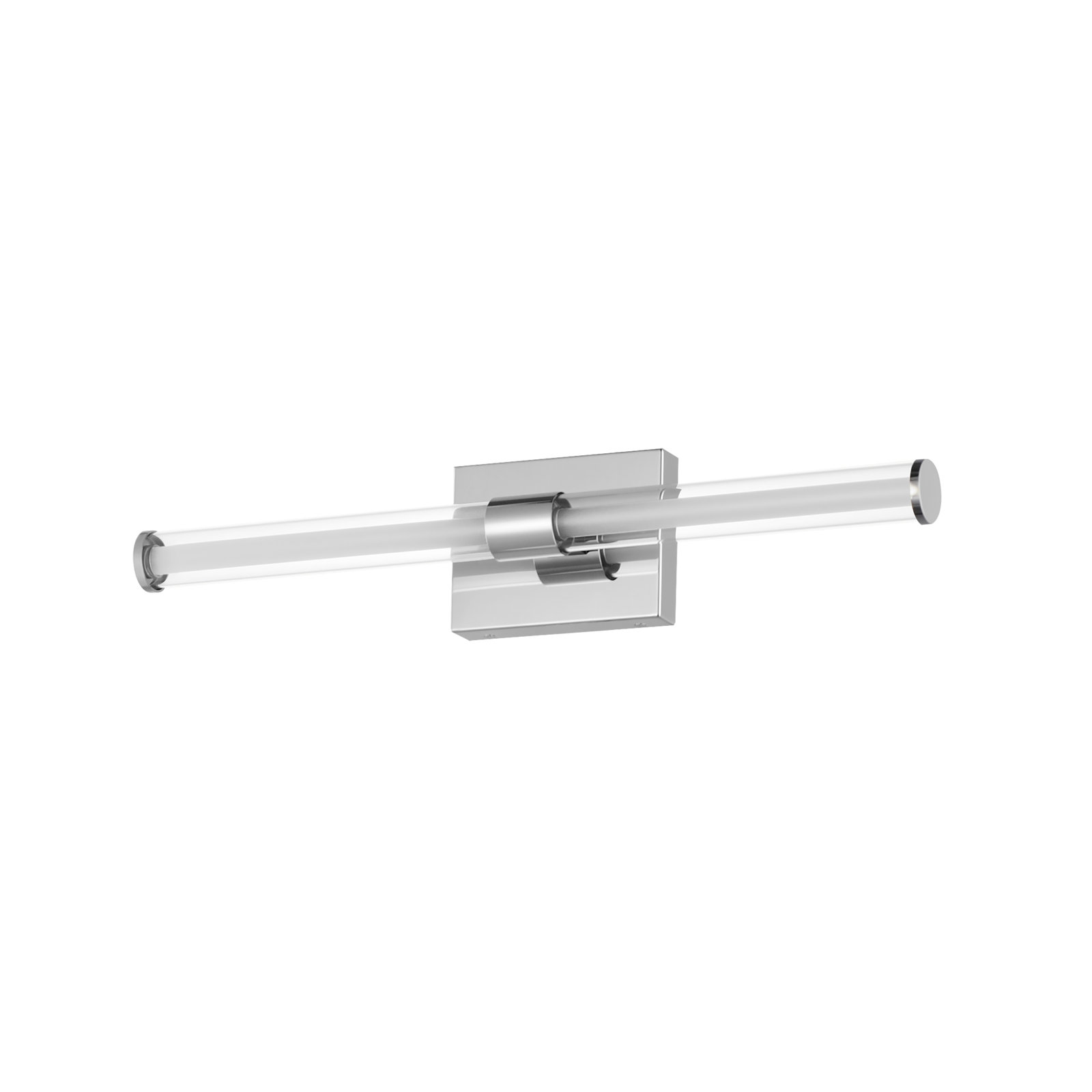 Machaela Single Transparent Dimmable LED Bath Bar, Polished Chrome