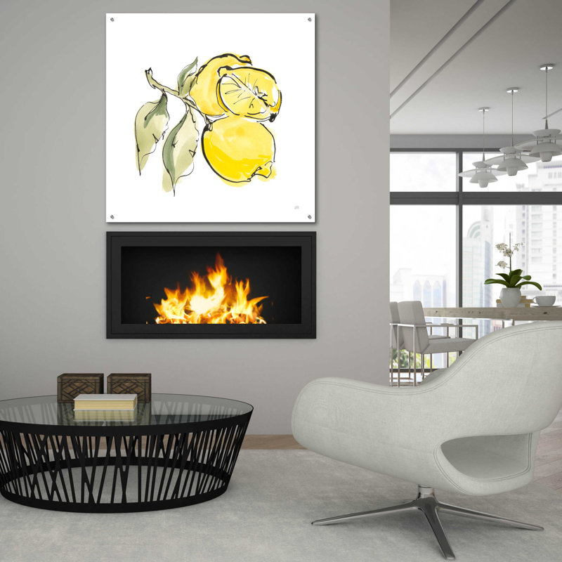 «Lemon Still Life II» par Chris Paschke, H 36 po x l 36 po x P 0,2 po