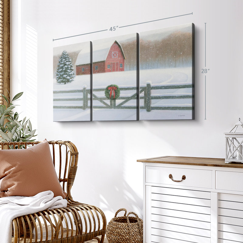 «Christmas Affinity VI» sur toile, H 28 po x l 45 po
