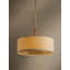 Luminaire suspendu tambour en lin 4 lumières Miller par Hilary Matt x Mitzi