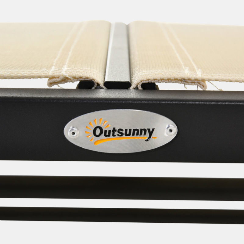 Banc oscillant pour 2 personnes Outsunny, Beige