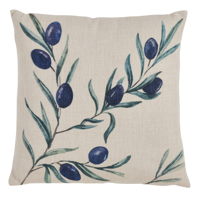 Botany Floral Reversible Throw Pillow