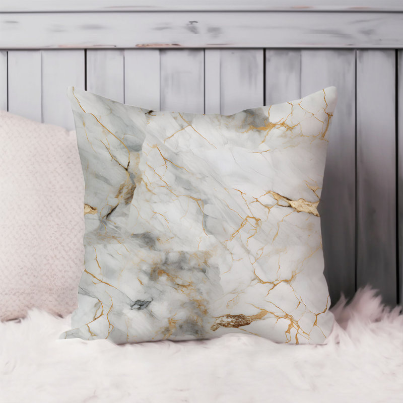 Abstract Marble Geode Pattern - II Modern Throw Pillow Cover, 18x18