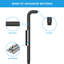 Bras d'extension de douche mural en acier inoxydable 16 po avec bras de douche-100682898