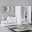 Maybery 3 Piece Bedroom Set (2 Drawer Bedside Chest, 4 Drawer Chest, 3 Door 2 Drawer Mirrored Wardrobe), (5)-1990384087