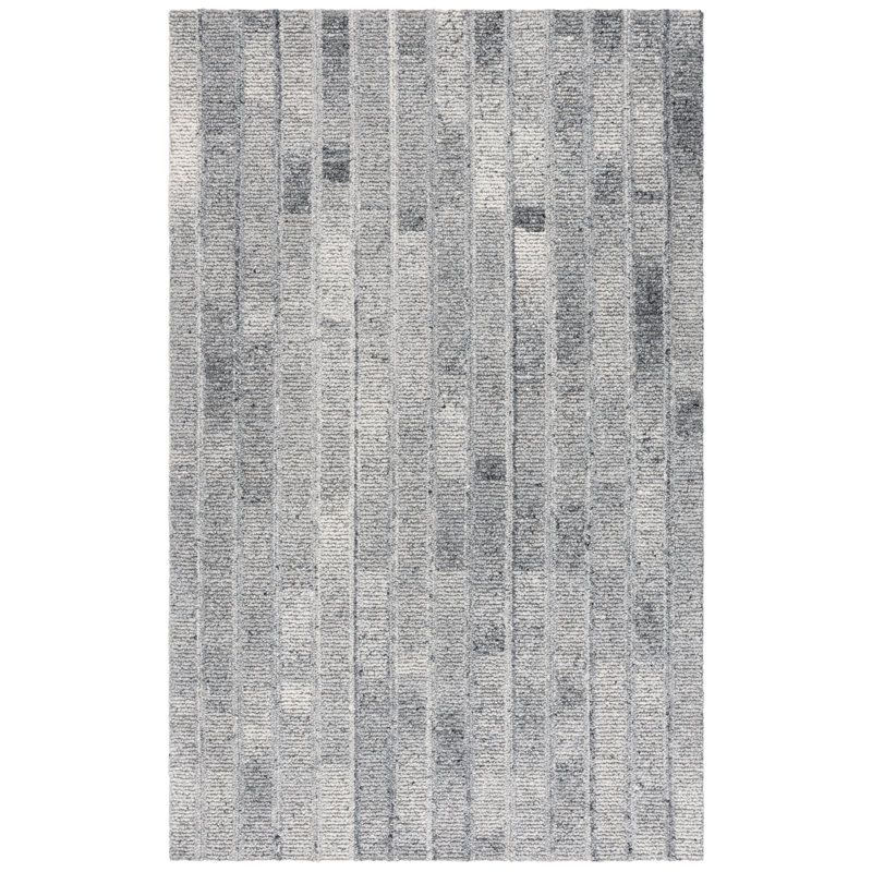 Harvest 108 Hand Tufted Wool Pile Striped Rug, Rectangle 5' x 8'