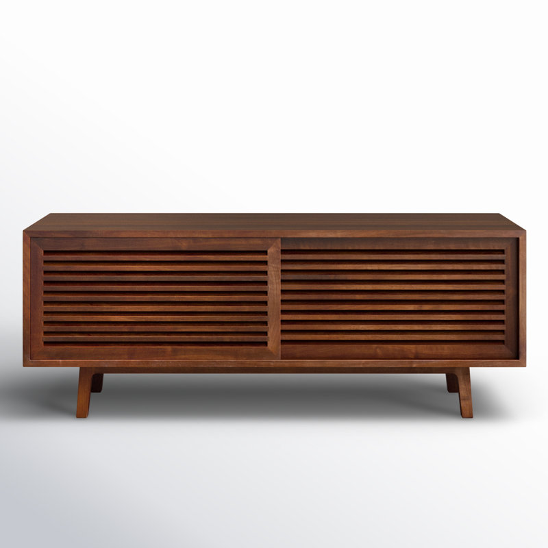 Gallery Solid Walnut Mid Century Modern TV Stand for TVs up to 60"