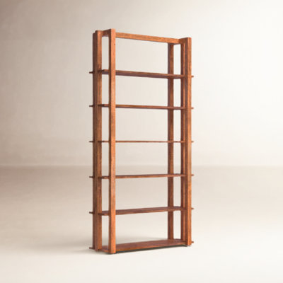 Bibliothèque en bois massif Imogen H 86 po x l 44 po