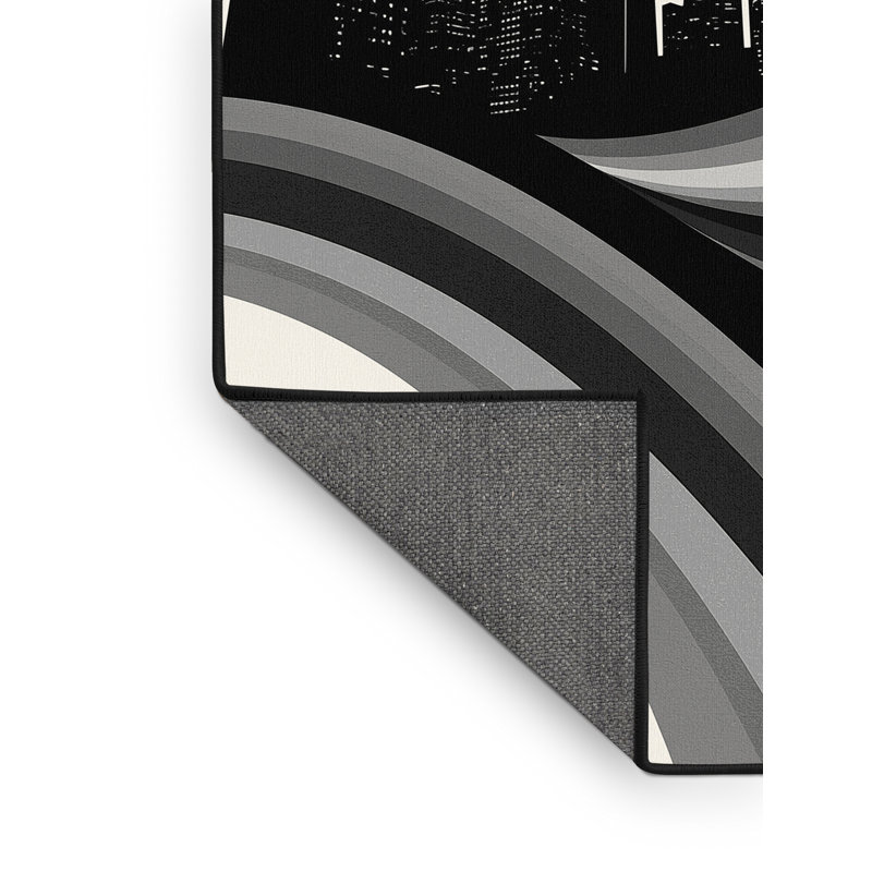 Tapis blanc moelleux moelleux Défino, Rond 7 pi
