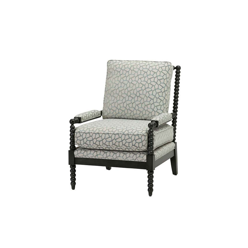 Darcey Armchair, Ebony, Banks Balsam