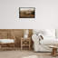 «Morning Mist Horse Portrait», art mural sur toile flottant gris par Jadei-2098853649-2098522834