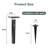 Black Low Voltage No Power Source Required / Manual Integrated LED Metal Pathway Light-87664846