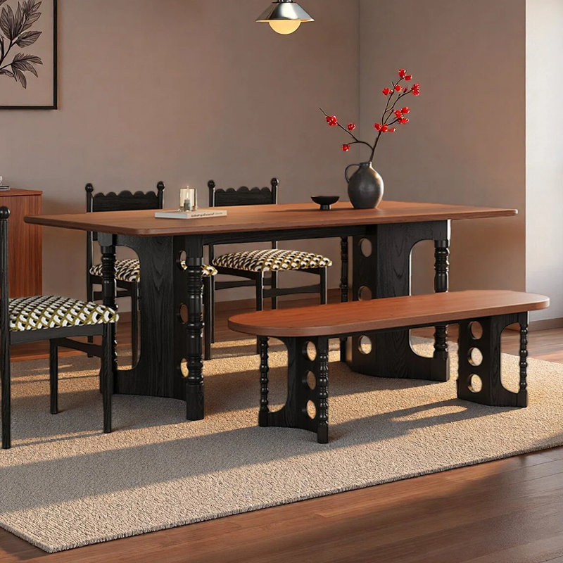 Southsea Rectangular dining table for home use, 29.53”H x 70.87”L x 31.5”W