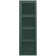 Straight Top Full-style Open Louvre Shutters Pair