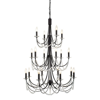 Norayr 18 - Light Dimmable Tiered Chandelier