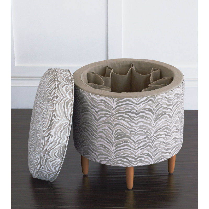 Amara Round Ottoman