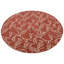 Tapis écologiques en laine touffetée à la main Loren - Rond, couleur beige rouge, design floral moderne, tapis antidérapants faits à la main épais pour le salon, la chambre à coucher-392528821-315551434
