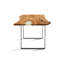 McSherrystown Oak Rectangular Wood Top Dining Table with Steel Base