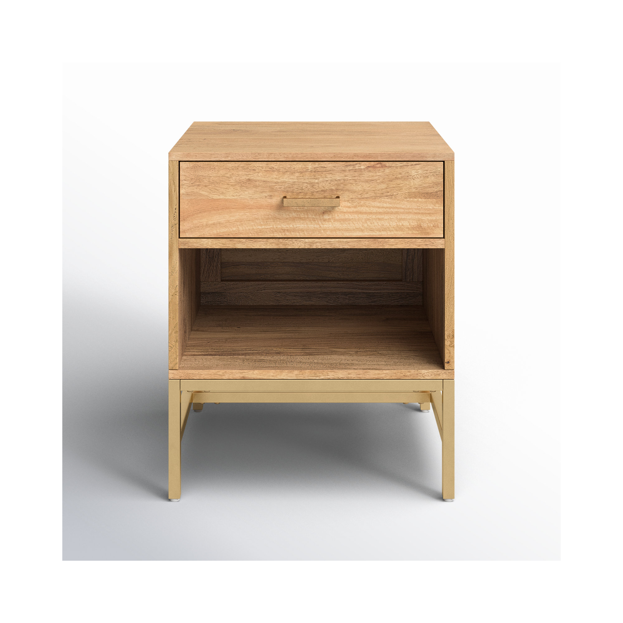 Ivywood 22" Tall 1 - Drawer Nightstand, Natural