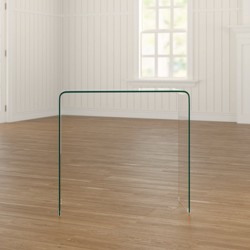 Adrienne 80cm Glass Console Table