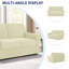2 Seater Stretch Separate Box Cushion Loveseat Slipcover-2031176523