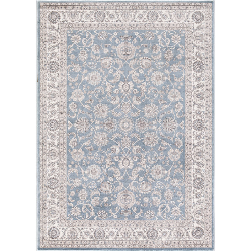 Tapis bleu Santorini Bergama, Rectangle 3 pi x 5 pi