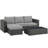 Modway Stopover 3 Piece Outdoor Patio Sunbrella Sectional Set-778646501
