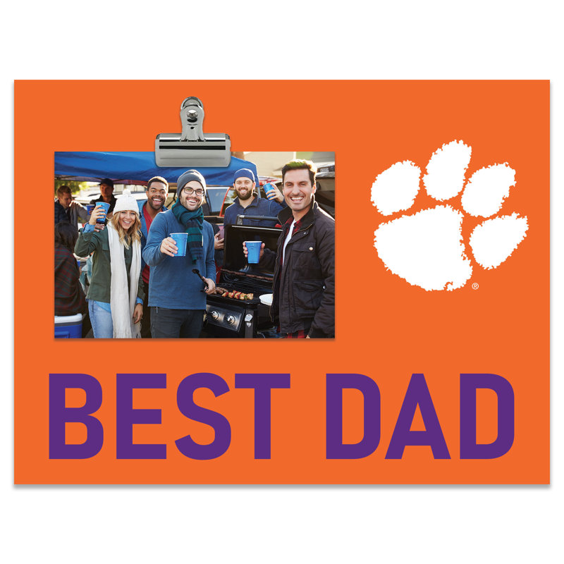 Cadre lumineux Clemson University Bright Line - Best Dad