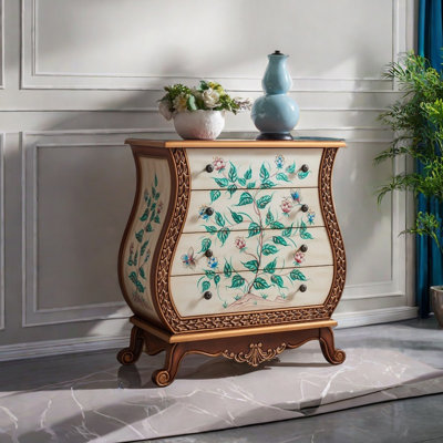 Artistic Vase-Shaped Cabinet with Drawers
