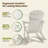 Rocking Outdoor Adirondack Chair With Table-363943027