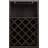 Hazen Espresso Finish Wine Cabinet