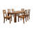 Boley 6 - Person Solid Wood Top Four Leg Base Dining Set
