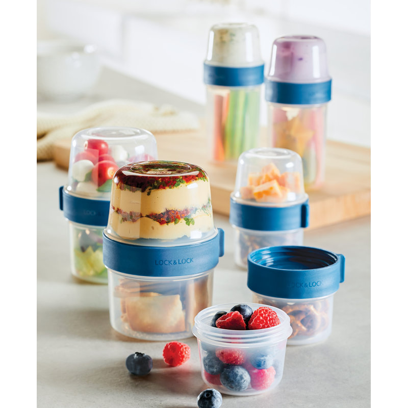 Food Storage - Set of 6 Containers and 6 Lids