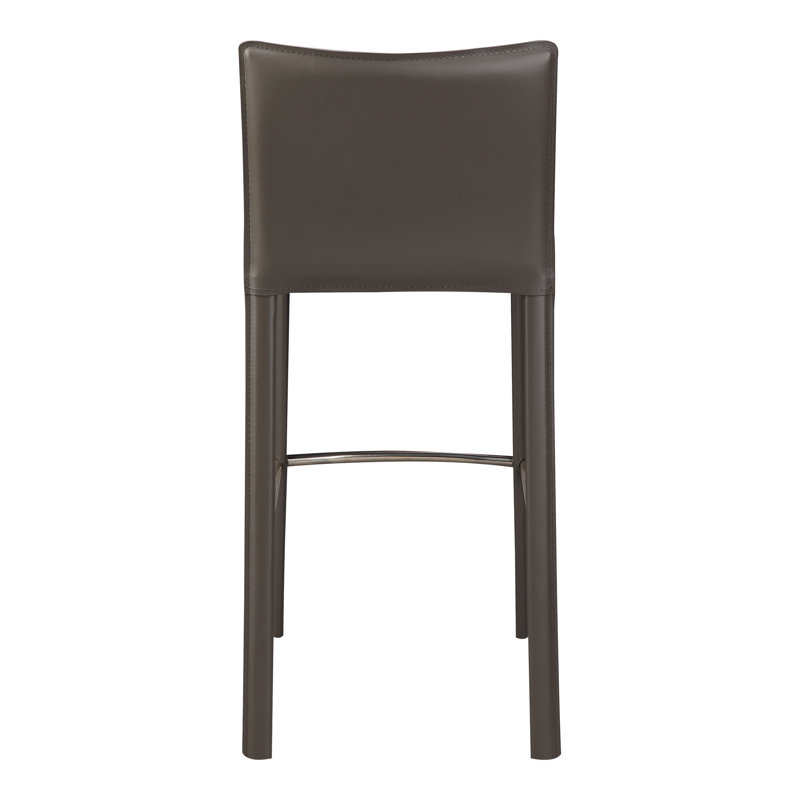 Panca Counter Stool, Cream Faux Leather, Counter Stool (26" Seat Height)