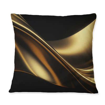 Coussin doré et noir