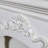 Beige Solid Wood Freestanding Fireplace