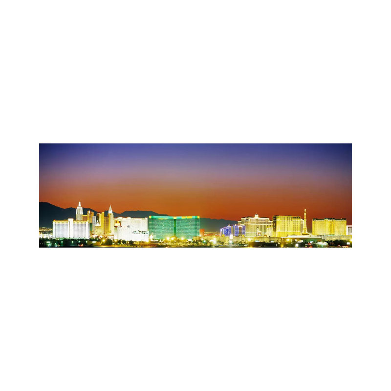 Las Vegas, Nevada, USA #2 - Wrapped Canvas Panoramic Print, 152.4 cm H x 50.8 cm W x 1.91 cm D