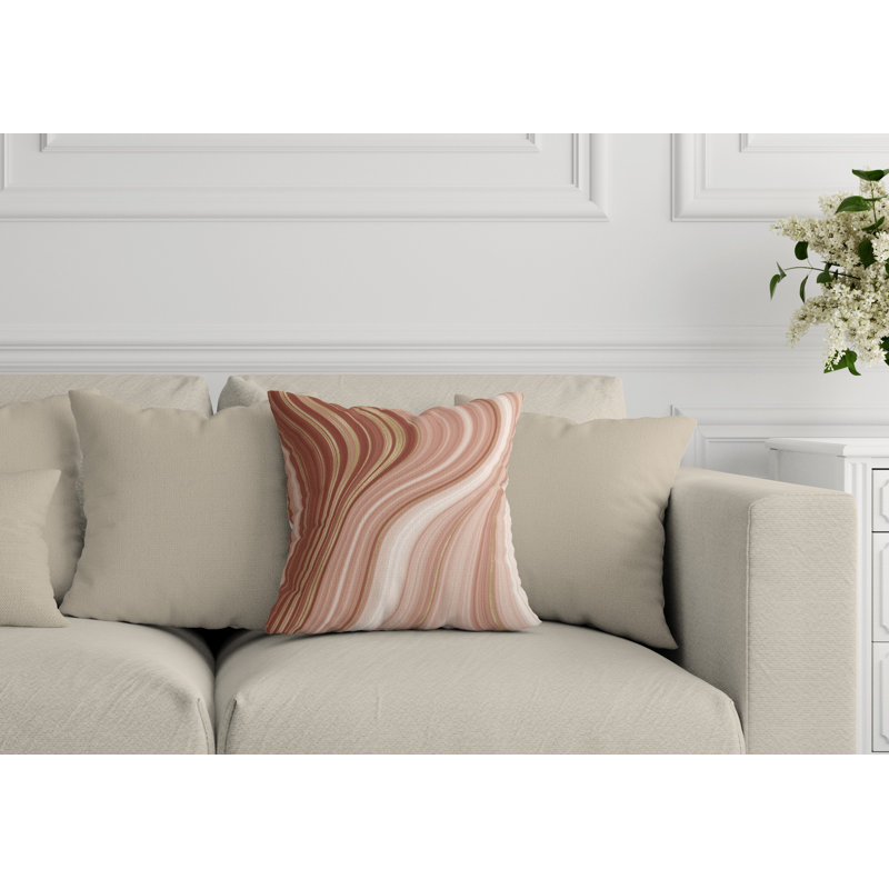 Housse et insert de coussin extérieur d'extérieur, L 17 po x H 17 po, Sable