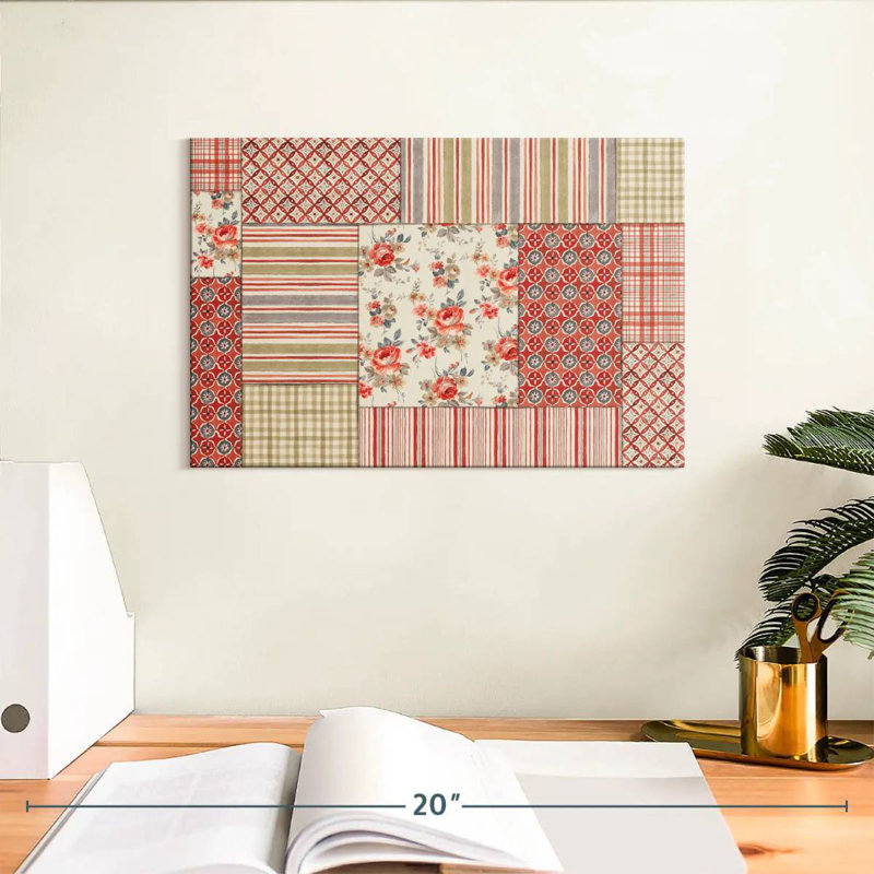 Kerner Farm Patchwork III, 8" H x 12" W