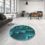 Tapis bleu aqua tissé à la machine-172757342