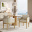 Fauteuil en lin rembourré avec pieds en bois d'hévéa naturel (ensemble de 2)-1566908352-1566908353-1566908364