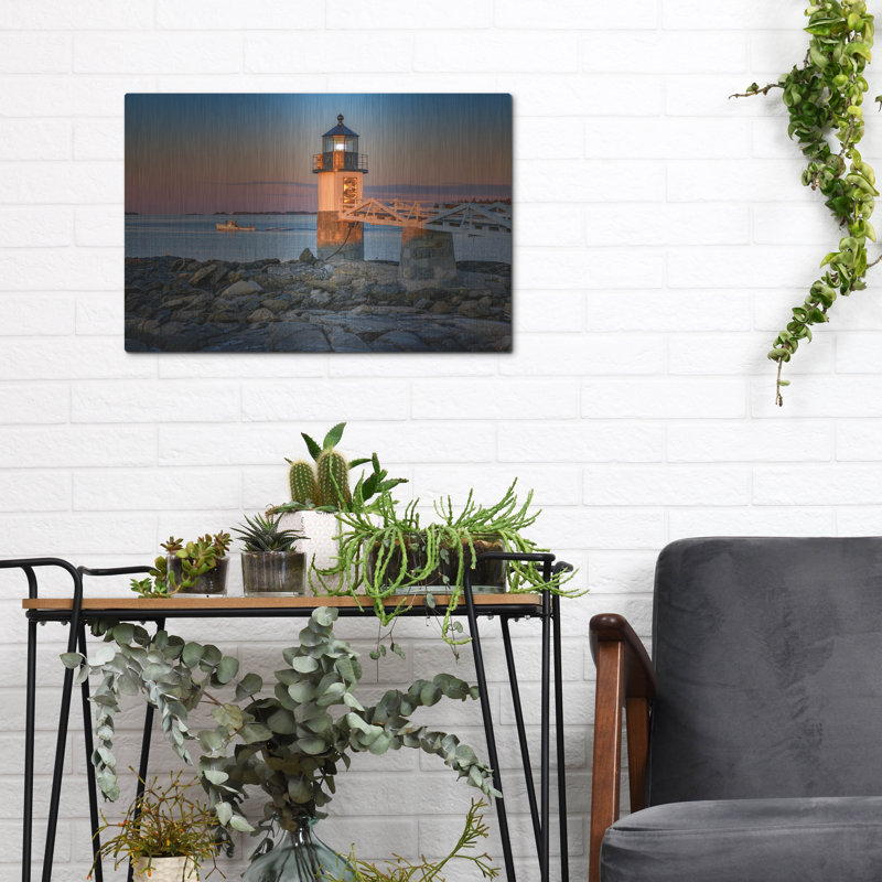 Mur en métal «Sunrise Steaming» par Rick Berk, H 12 po x l 16 po